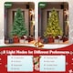 image 4 of COSTWAY 6FT Artificial Christmas Tree Pre-lit Xmas Tree with Warm White LED Lights