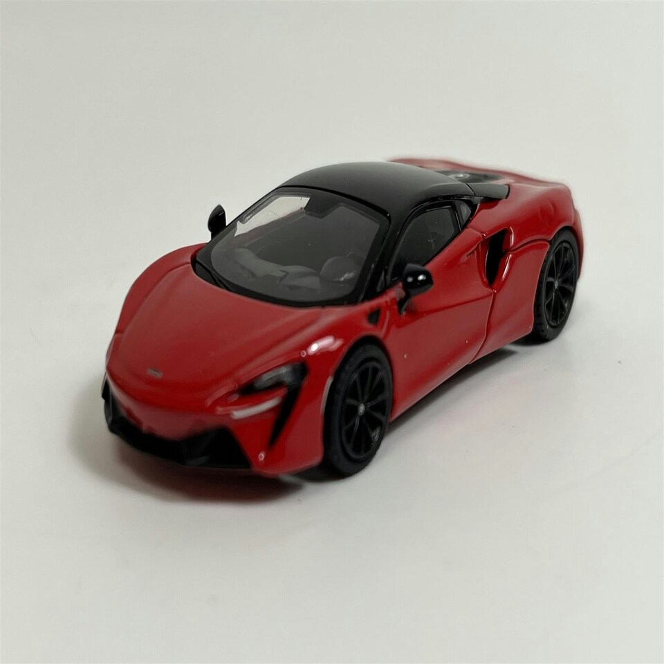 image 1 of McLaren Artura Vermillion Red LHD 1:64 Scale Mini GT MGT00532L