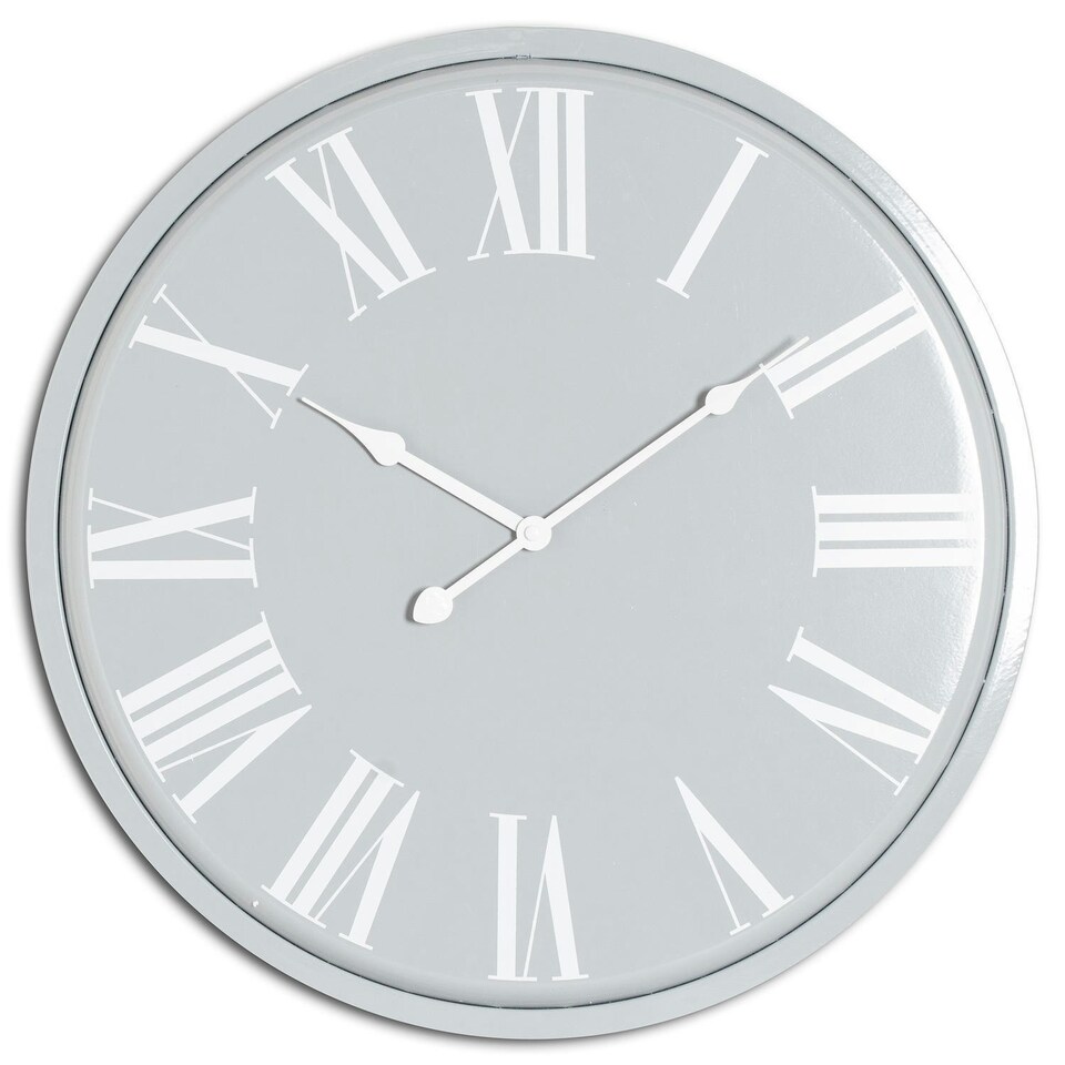 image 1 of Hill Interiors Rothay Wall Clock - Grey - 49cm x 4cm x 49cm
