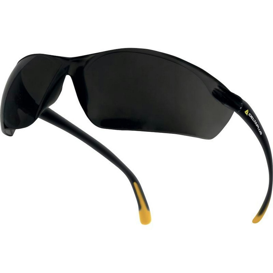 image 1 of Delta Plus Meia Polycarbonate Lens Work Safety Glasses - Smoke - One Size
