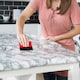 image 4 of Sticky Back Plastic Marble White Kitchen Self-adhesive Vinyl Wrap for Cupboards, Doors and Worktops 67.5cm x 2m (7 rolls) - d-c-fix