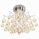 image 1 of HOMCOM Crystal Chandeliers, K9 Droplets Ceiling Light with 3 E14 Bulb Base, Pendant Lights for Living Room, Bedroom, Dining Room, Hallway, Kitchen