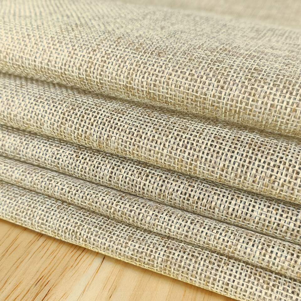 image 1 of 7" x 108" Hessian Chair Sashes, Rustic Burlap Table Runner Sash - 10pcs