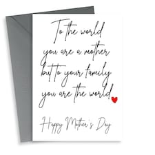 Heartfelt  Mother's Day Card For Mum