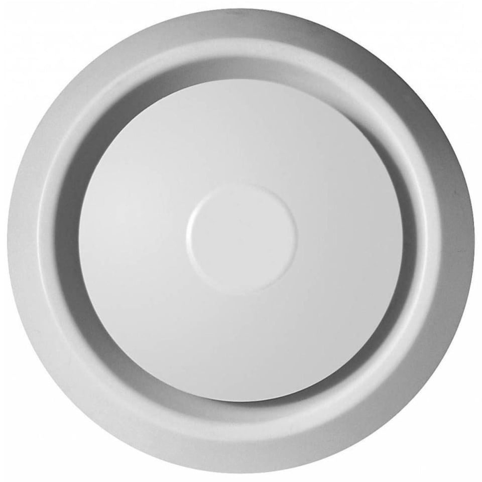 image 1 of Ceiling Air Diffuser Extraction Ventilation Exhaust Cap Circle Air Vent 125mm | White