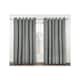 image 2 of Deco Lined Eyelet Geometric Curtains 168cm x 137cm Silver | Grey | Grey