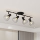 image 10 of EMITTO 4-Way Spotlight Ceiling Light Adjustable Vintage Black Metal E14 Fixture