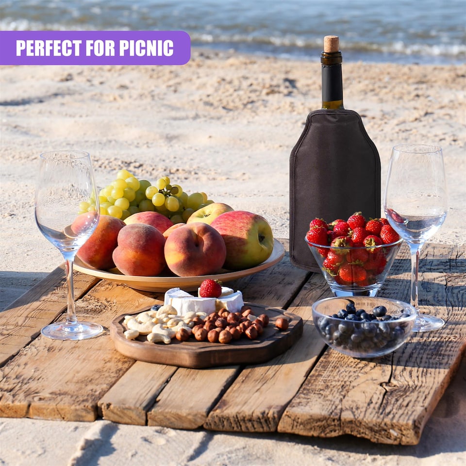 image 1 of GEEZY Wine Bottle Insulated Cooler Sleeve
