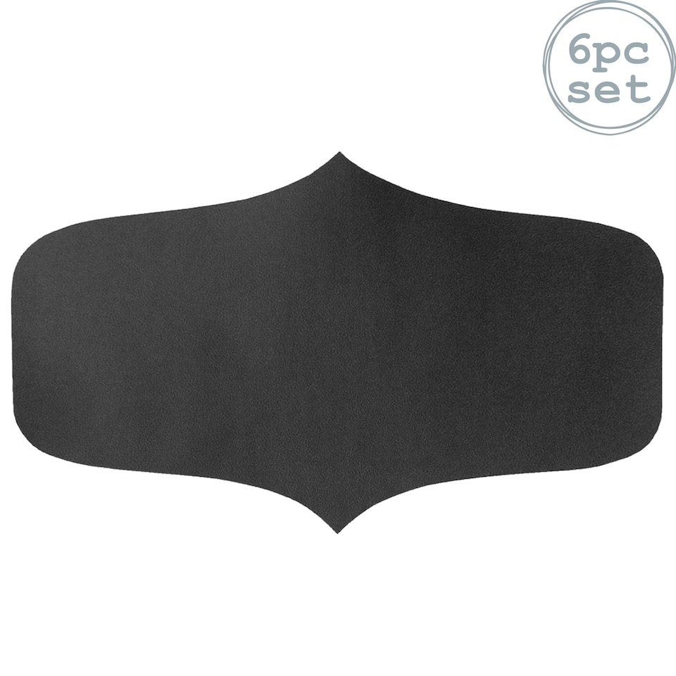 image 1 of Argon Tableware Glass Storage Jar Labels - Small - Black - Pack of 6