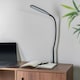 image 2 of ValueLights Daylight Dimmable Matte Black Table Lamp and Integrated LED 9W Multicolour 6000K Bulb