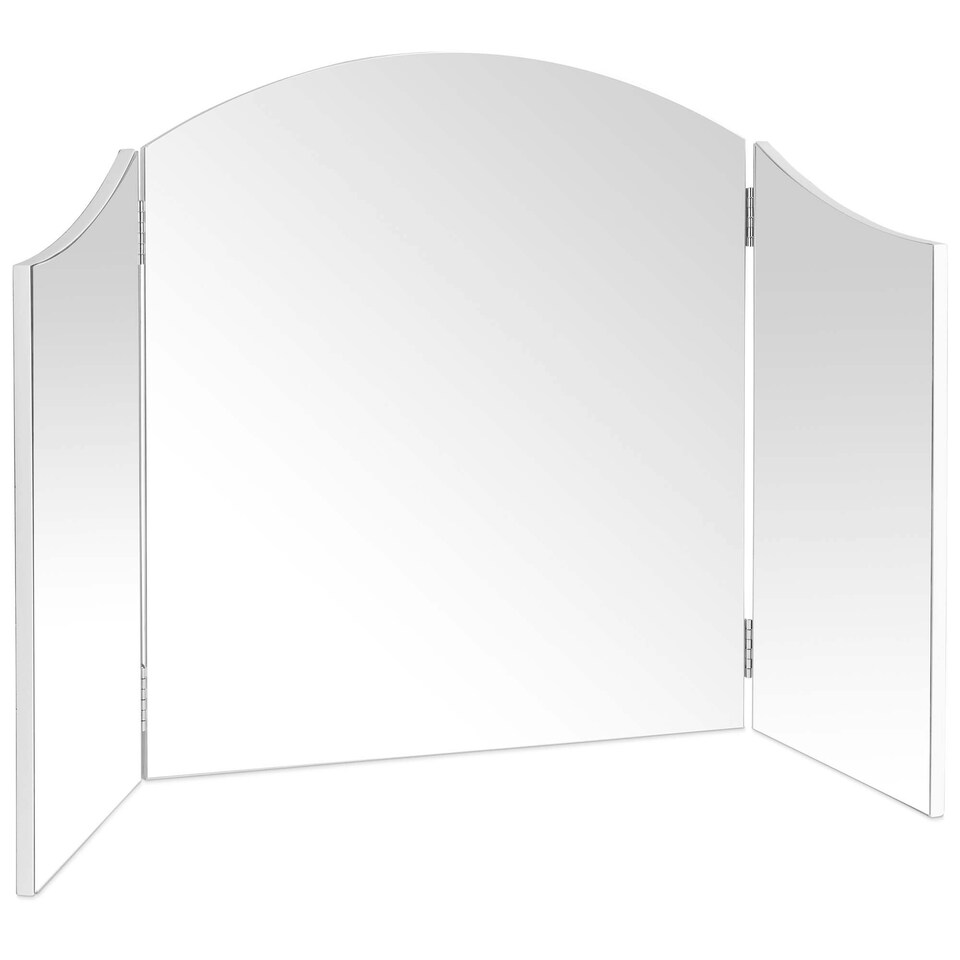 image 1 of BTFY Large Free Standing Trifold Mirror for Dressing Table