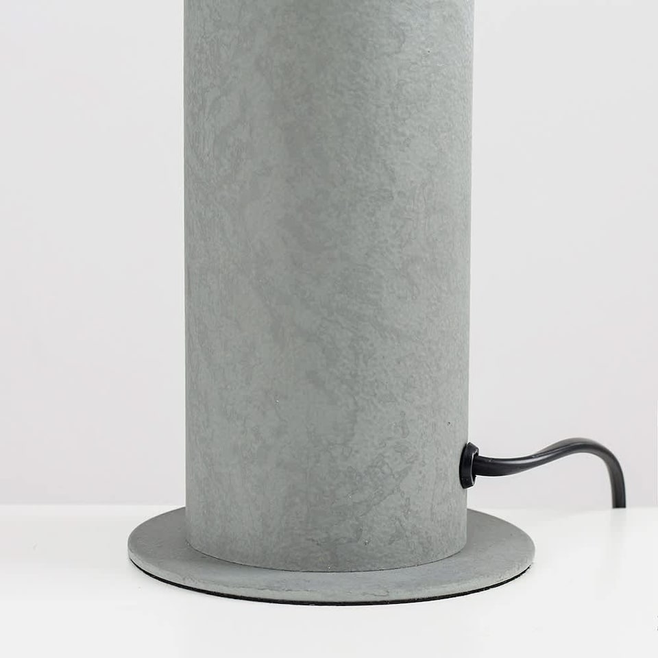 image 1 of ValueLights Uplighter Cement Grey Floor Lamp & Bulb | Grey