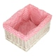 image 2 of Pink Spotty Lined Storage Basket Pink | Pink | M