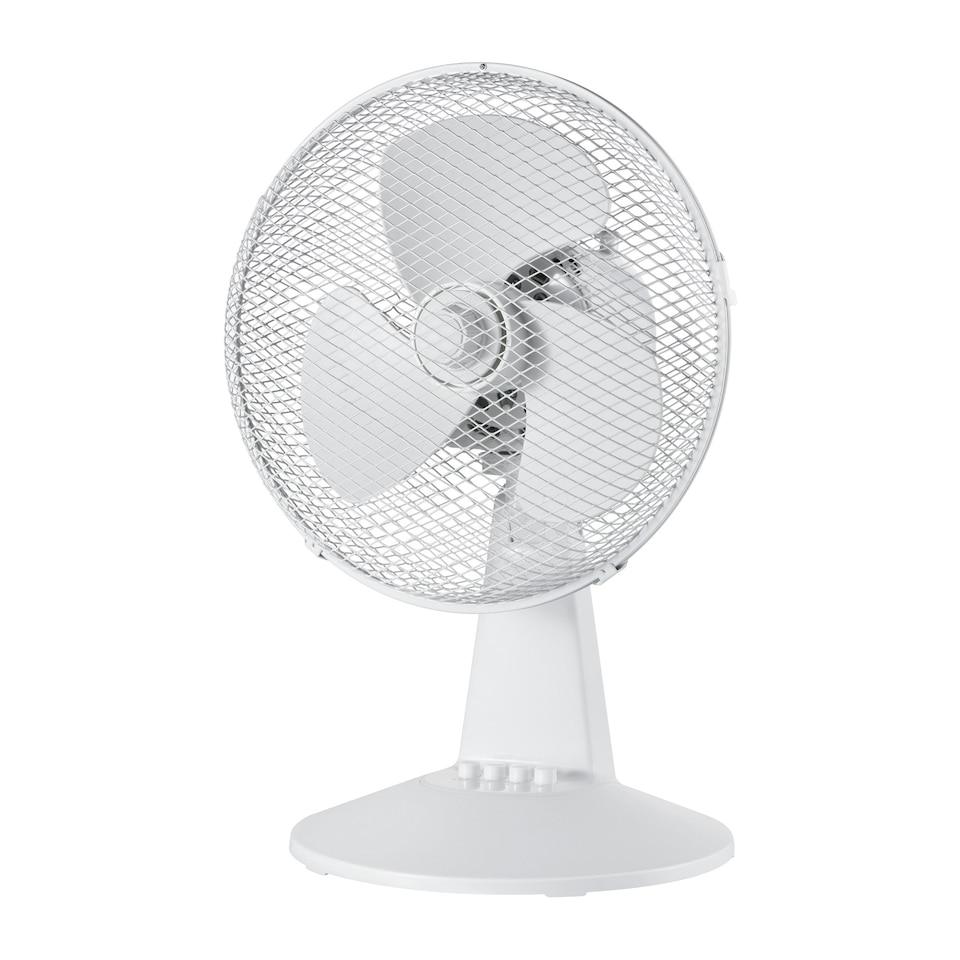 image 1 of Igenix DF1210 Portable Desk Fan, 12 Inch, 3 Speed, White
