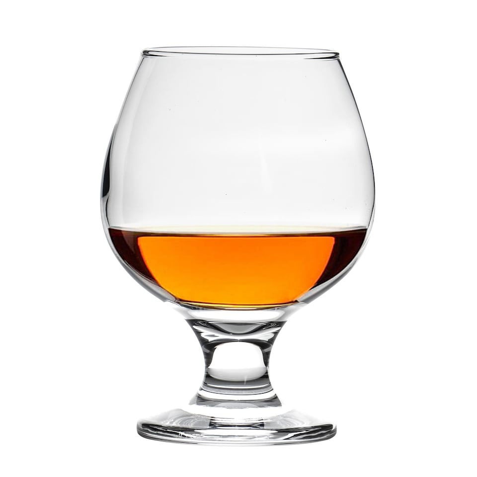 image 1 of LAV Misket Brandy Snifter Glasses - 390ml - Clear - Pack of 6 | Clear | Clear