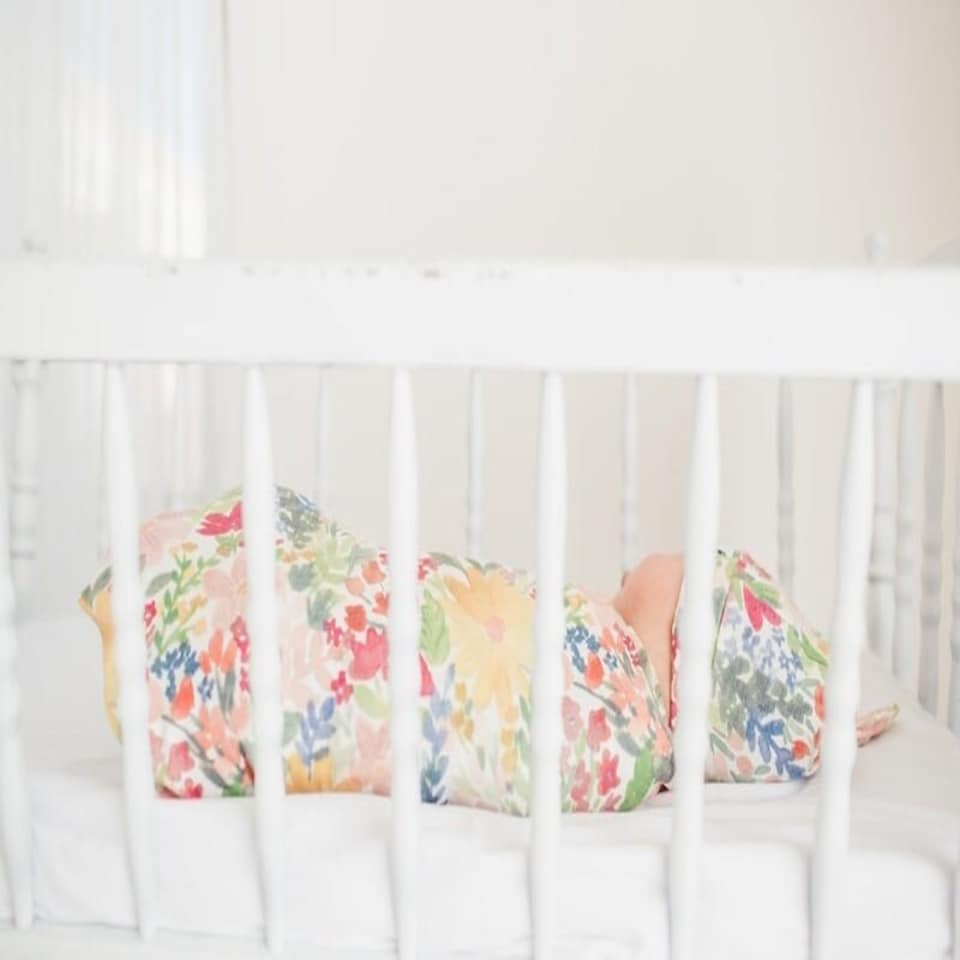 image 1 of Copper Pearl Knitted Swaddle Blanket Lark