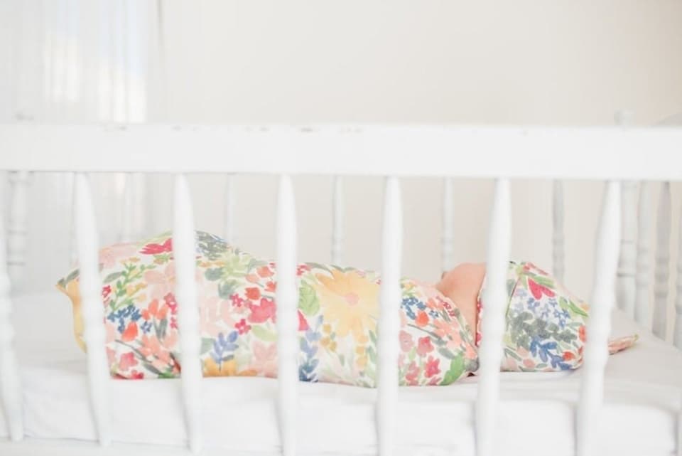 image 1 of Copper Pearl Knitted Swaddle Blanket Lark