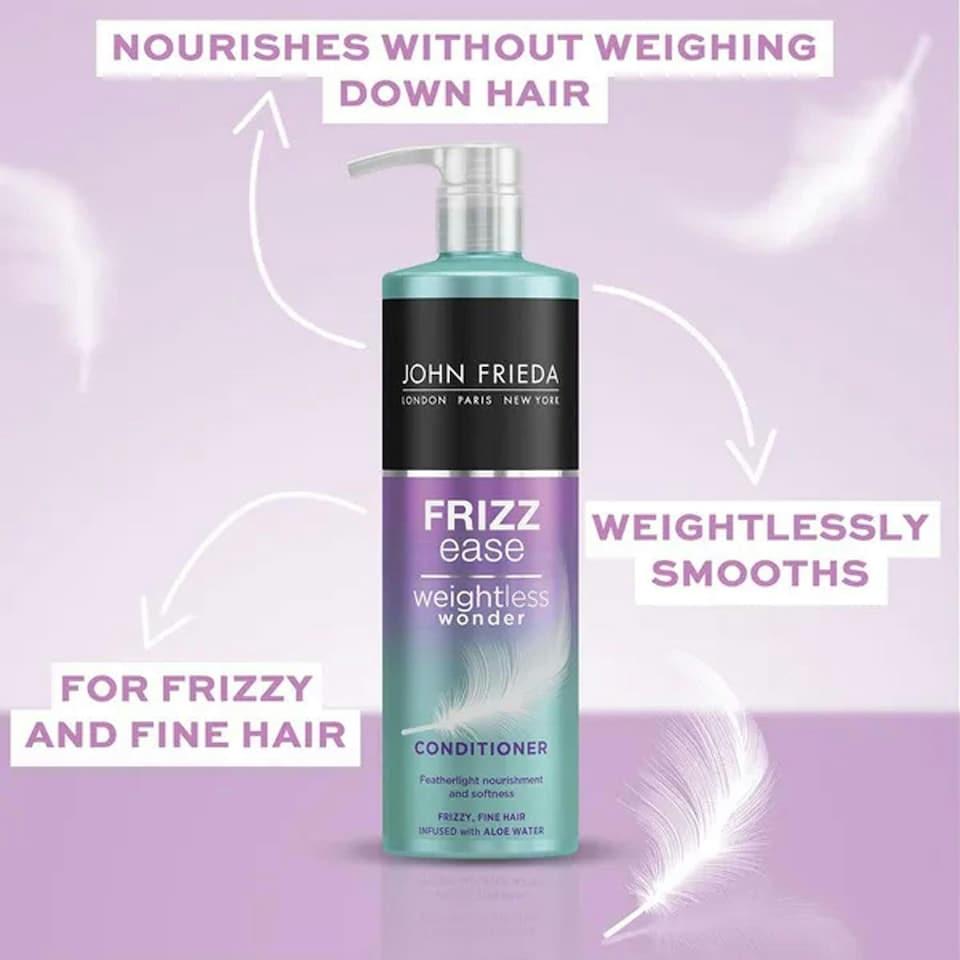 image 1 of John Frieda Frizz Ease Weightless Wonder Hair Shampoo & Conditioner Duo, 500ml