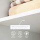image 4 of HOMCOM Rolling Open Wardrobe Hanging Rail Storage Shelves for Clothes