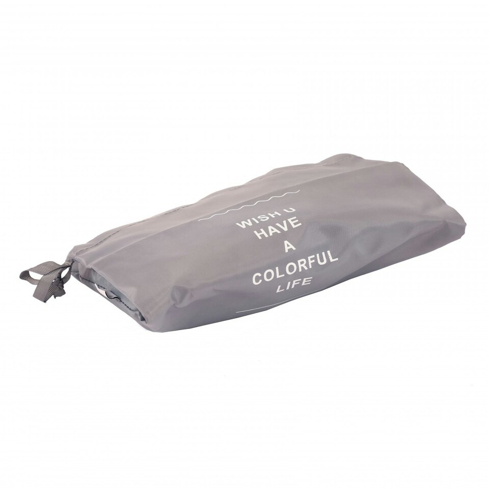 image 1 of Oypla Pack of 6 Waterproof Travel Luggage Organiser Packing Bags Grey