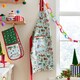 image 2 of Ulster Weavers Christmas Cats Apron - Cotton Seafoam
