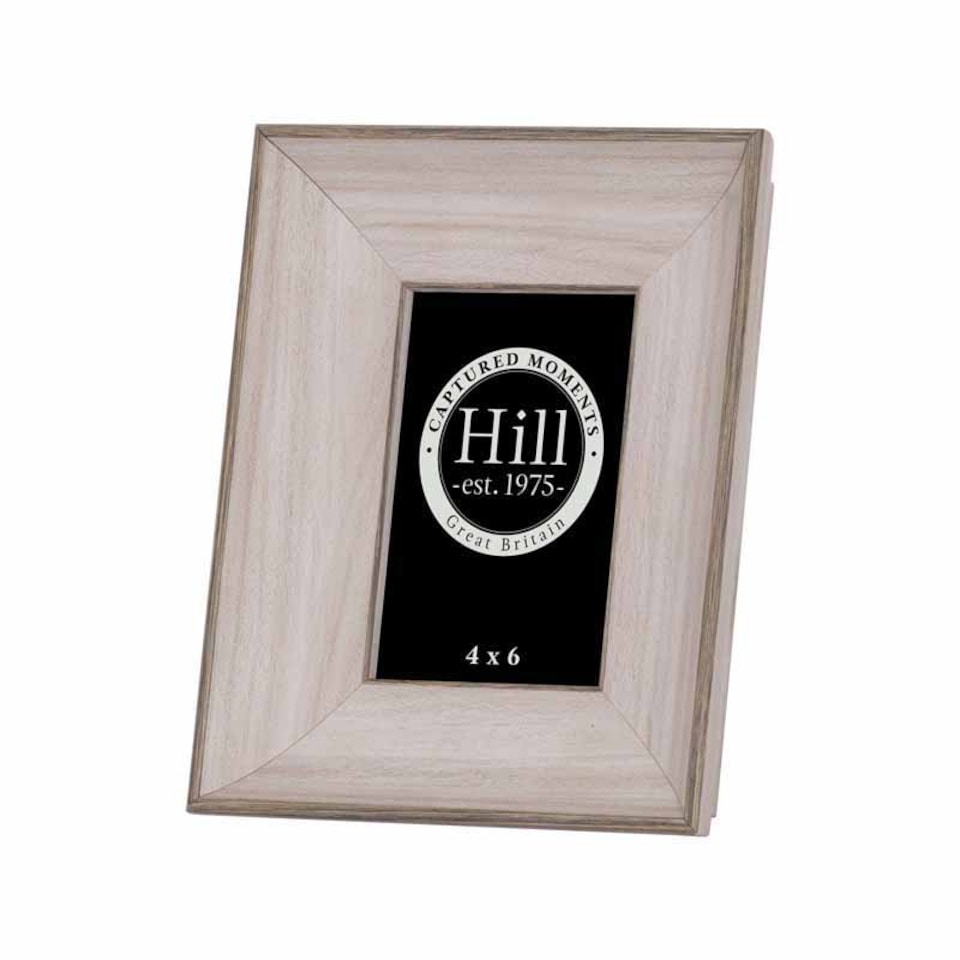 image 1 of White Washed Photo Frame 4X6 - Wood - L4 x W19 x H24 cm - Grey - White | Brown | 4" x 6"