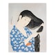 image 3 of Goyo Hashiguchi Framed Wall Art Print Woman Combing Her Hair Home Décor