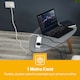 image 3 of GEEPAS 4 Gang Extension Lead With Neon Light, 5m Cable