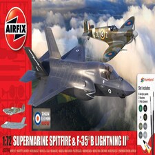 Airfix Then and Now Spitfire/Lightning Gift Set (1:72 Scale)
