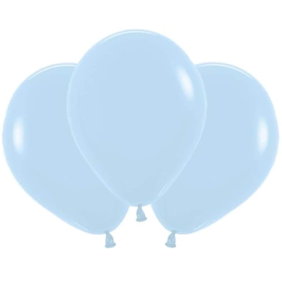 Pastel Matte Baby Blue Biodegradable Latex Balloons 45cm / 18 in - Pack of 25