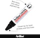 image 4 of Artline Big Nib Whiteboard Pens Chisel Nib Assorted 4 Pack