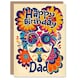 image 1 of Trippy Flower Power Sunglasses Colourful Father Dad Birthday Card