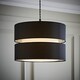image 2 of ValueLights Sophia Large Black 2 Tier Ceiling Light Shade & Bulb | Black