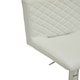 image 5 of Interiors by Premier Baina White And Chrome Bar Stool With Round Base