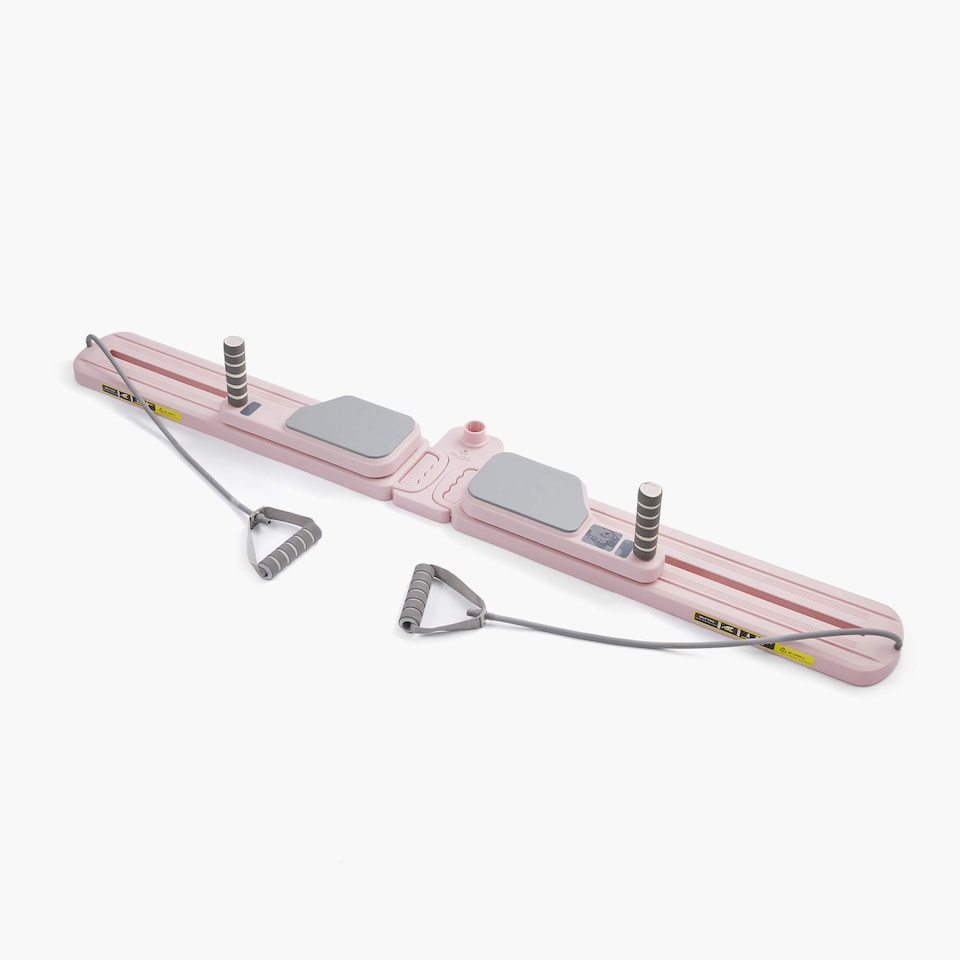 image 1 of Myga Pilates Split Glider Board with Adjustable Handrail - Pink