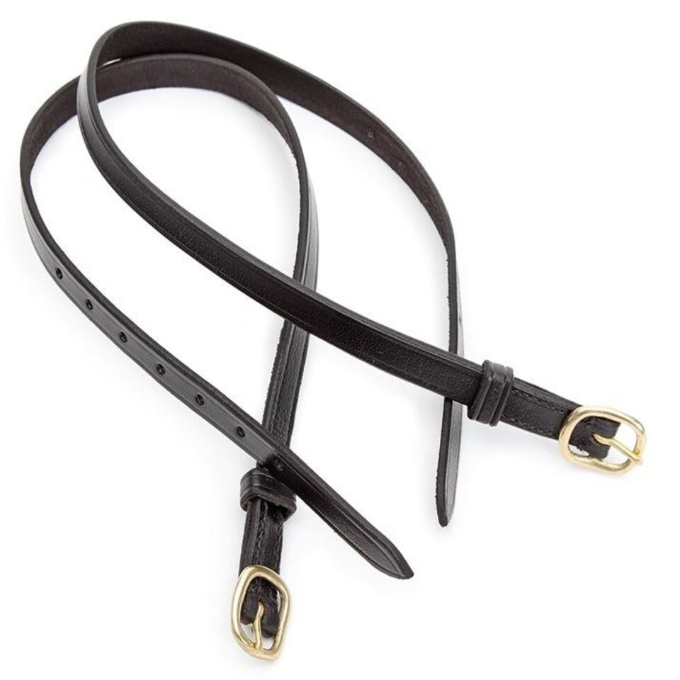 image 1 of Shires Blenheim Leather Spur Straps Brown | Size: Childs
Colour: H.Brown