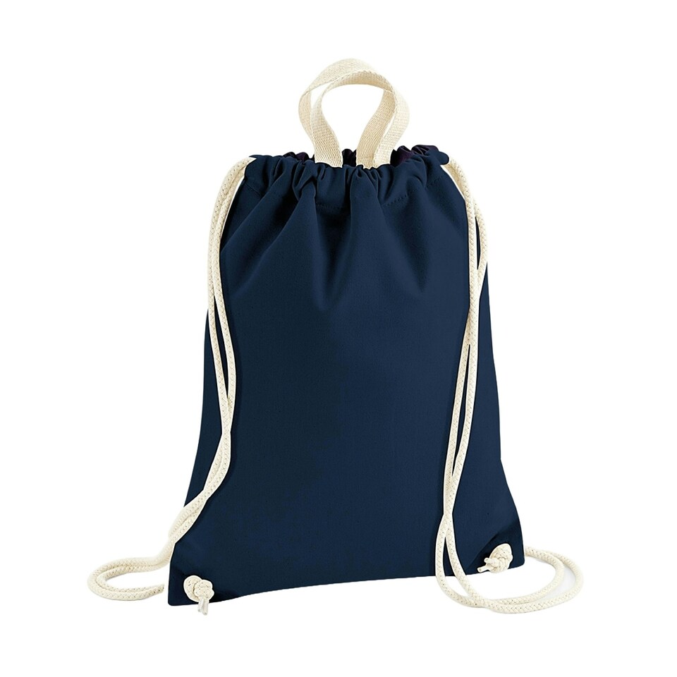 Westford Mill Nautical Plain Drawstring Bag - French Navy - One Size | Multi | One Size