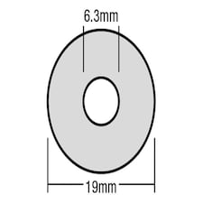 Forgefix Techfast Bonded Epdm Washer 5.5 X 19Mm Box 100