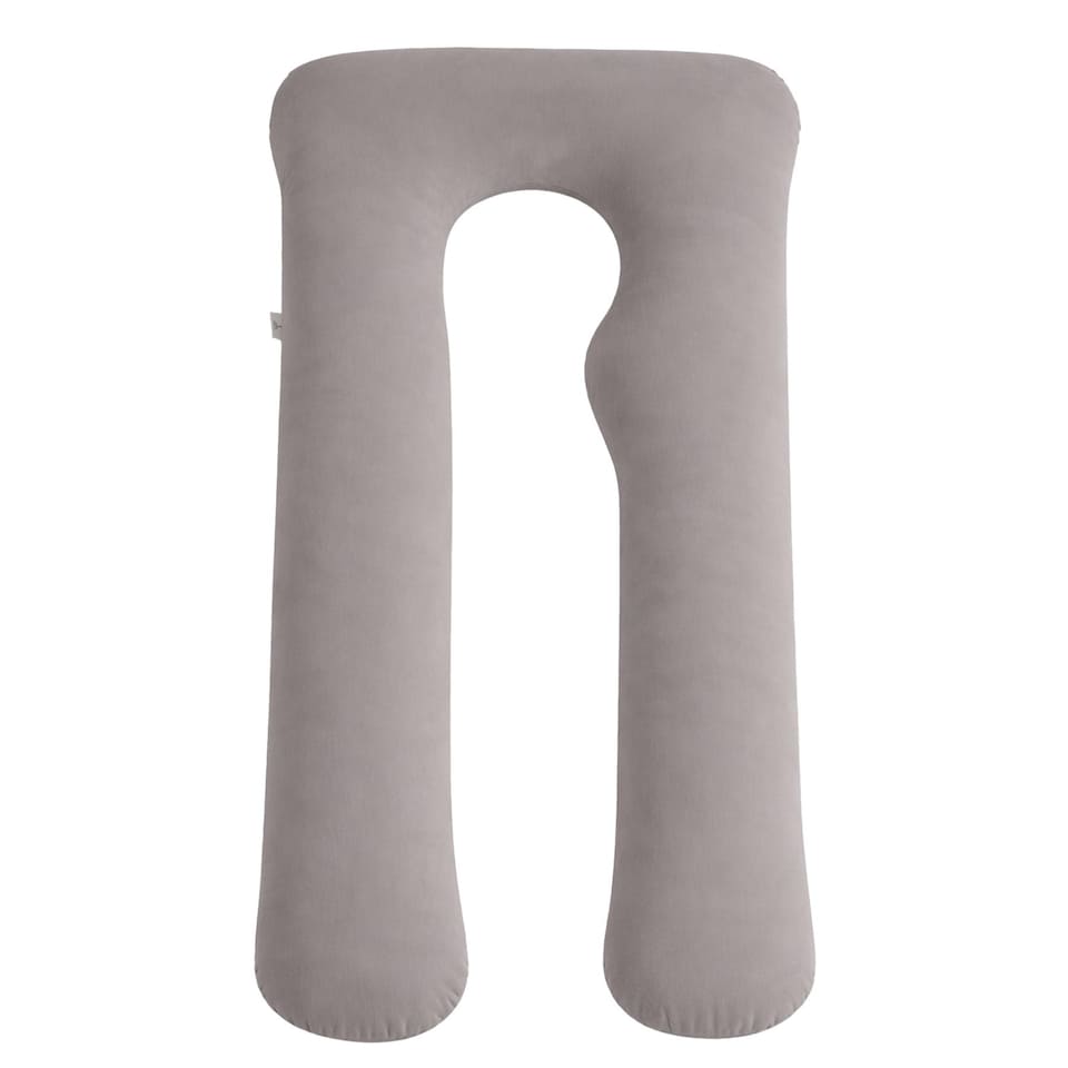 image 1 of Nicola Spring Pregnancy Pillow with Storage Bag - 52 inch | Grey | Grey | One Size