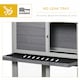 image 6 of PawHut Rabbit Hutch, Bunny Cage Outdoor 2-Tier w/ Wheels & Tray, Grey