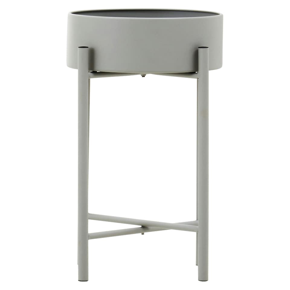 image 1 of Interiors by Premier Sturdy Small Grey Floor Standing Planter, Contemporary Outdoor Pot For Flowers, Durable Floor Planter Grey