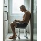 image 5 of Rotating Round Bathroom Shower Stool Swivel Chair Adjustable Non Slip Bath Seat