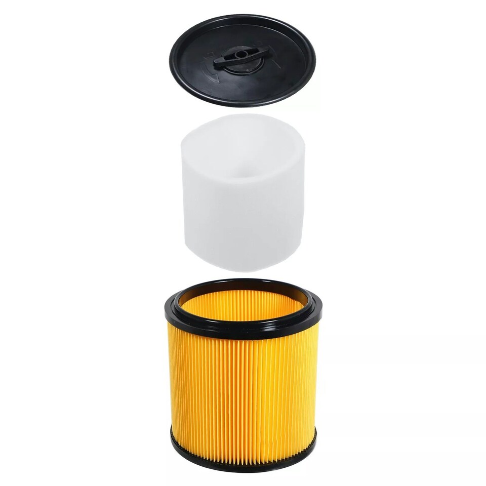image 1 of SPARES2GO Wet & Dry Cartridge + Foam Sleeve Filter Kit compatible with Vacmaster Vacuum Cleaners (20 Litre to 60 Litre Models)