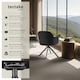 image 2 of Lounge Armchair Living Room Accent Chair 360 Swivel Slim Steel Legs Velvet Fabric  - per piece Black | Black/Black
