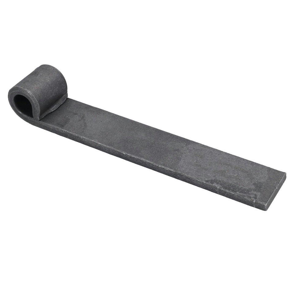 image 1 of Trailer Truck Tailgate Strap Hinge Self Colour 12.5mm Pin Weld On 150mm 1pc Grey