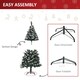 image 6 of HOMCOM 5FT Artificial Snow-Dipped Christmas Tree Xmas Decor w/ Berries Stand