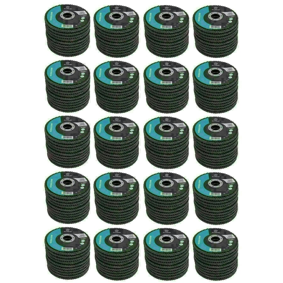 image 1 of 60 Grit Flap Discs Medium Grade Aluminium Oxide Sanding Removal Type 29 200pk