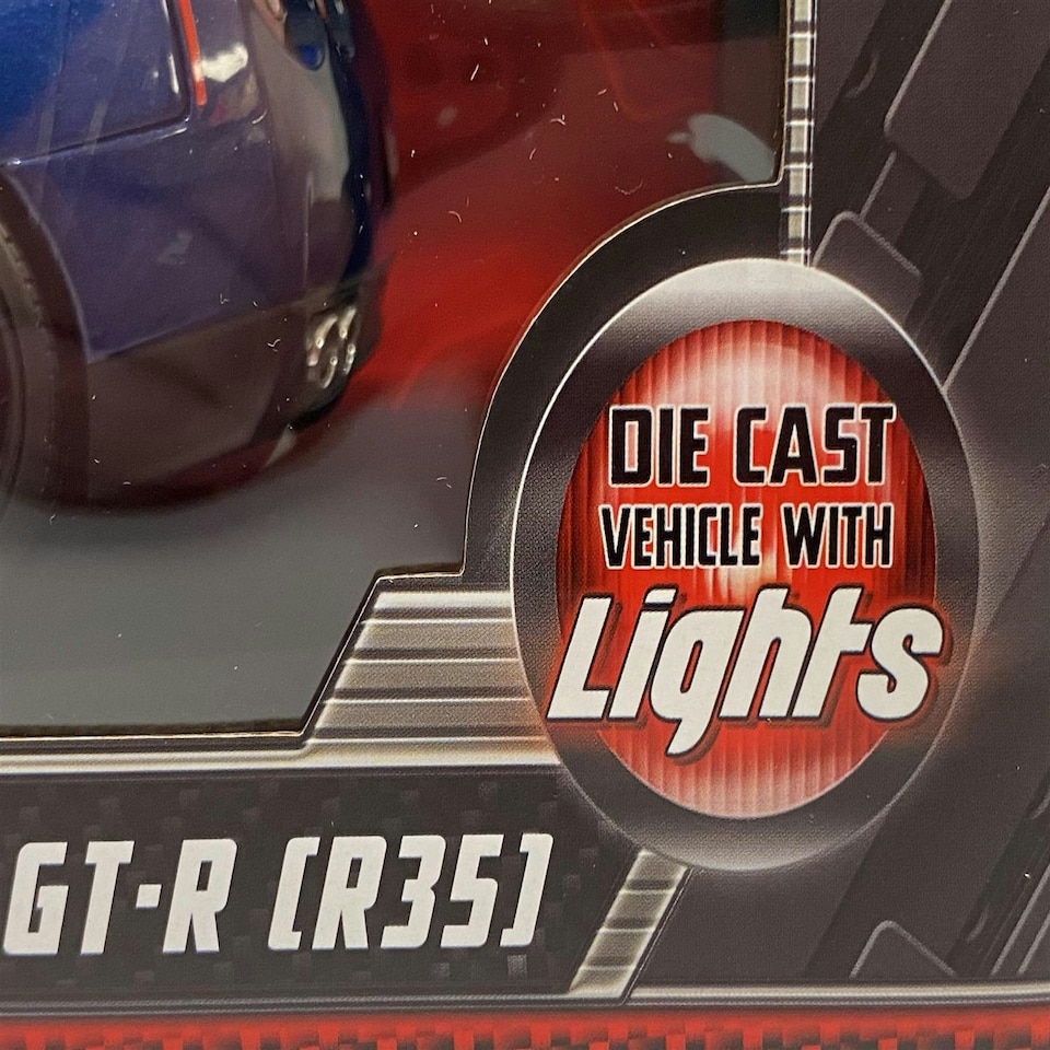 image 1 of Fast and Furious Brians 2009 Nissan GTR Figure and Working Lights 1:18 Jada 31142