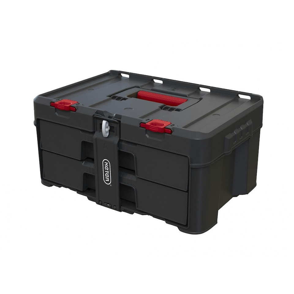 image 1 of Keter Stack N Roll 2-drawer Unit - Multi Colour - One Size Multi