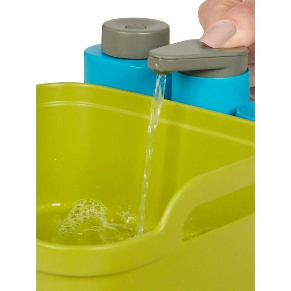 image 1 of Joseph Joseph Expandable Toy Washing Up Set - White/Green/Blue - One Size